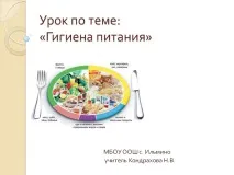 хранителна правилното хранене