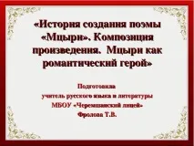 Історія створення поеми «Мцирі» Мцирі