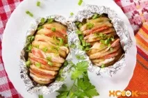 Картопля-гармошка – рецепт з фото приготування з салом та беконом у мультиварці приготування