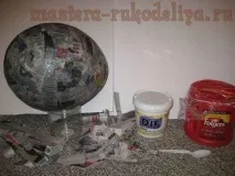 растение слоя папие-маше