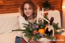 Новорічний кошик - майстер-клас у Студії - Студія Олени Куликової майстер-клас