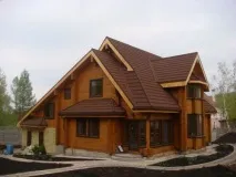 Оздоблення стелі в будинку з оциліндрованої колоди або клеєного бруса стелі