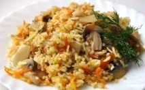 Плов зі свининою та грибами - покроковий рецепт з фото на покроковий
