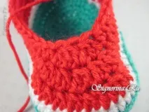 Пінетки «Кавунні часточки» своїми руками майстер-клас з в’язання гачком кавунні