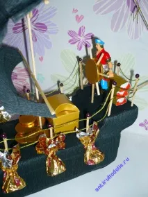 Піратський корабель з цукерками корабель