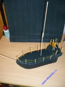 Піратський корабель з цукерками зробити