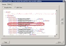 Пошук у журналі подій за допомогою фільтра XML подій