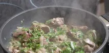 Бефстроганів з курячої печінки - покроковий рецепт з фото на покроковий