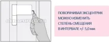 Регулювання пластикових дверей слід
