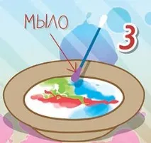 Малюнки на молоці барвники