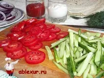 Шаурма з куркою в домашніх умовах куркою