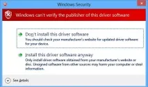 Встановлення непідписаного драйвера у Windows 8, Windows для системних адміністраторів встановлення