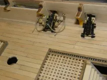 Установка гармат на опердек HMS Victory, TopDesk гармат