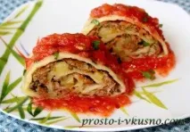Ханум з фаршем та овочами фаршем