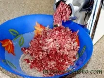 Ханум з фаршем та овочами тісто