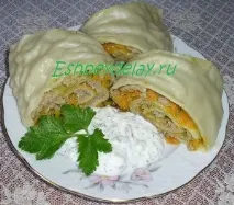 Ханум з фаршем пару