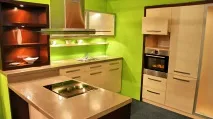 кухня зелена