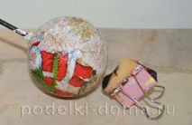 Декупаж декор новорічних куль різними способами декупаж