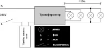 Підключення точкових світильників світильників