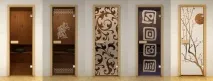 Скляні двері для лазні та сауни - переваги та недоліки двері