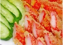 Закуска з крабових паличок просто та смачно крабових