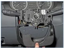 8.1.9. Renault Logan. Електроустаткування. Зняття підрульових перемикачів. renault