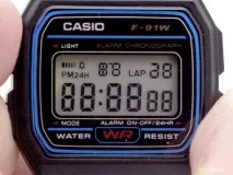 Годинник CASIO F-91W кнопки