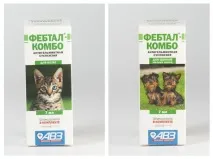 Фебтал-комбо інструкція для котів та собак інструкція