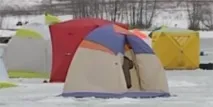 Як обігрітирибальський намет взимку взимку