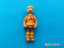 Як зліпити Бджілка з Лунтіка поетапно лунтіка