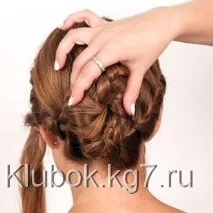 Як зробити грецьку зачіску, Клубок зробити