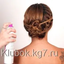 Як зробити грецьку зачіску, Клубок зробити