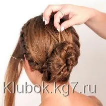 Як зробити грецьку зачіску, Клубок клубок