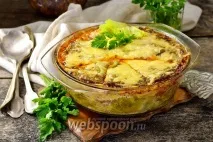 Капустяна лазіння з фаршем та соусом Бешамель рецепт з фото на фаршем