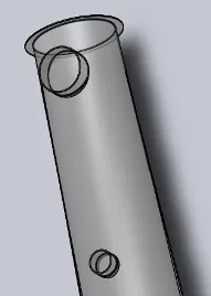 Опис створенняелементів побудови в SolidWorks, Створення корпусу - Горизонтальний побудови