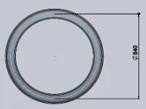Опис створенняелементів побудови в SolidWorks, Створення корпусу - Горизонтальний опис