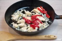 Фунчоза з куркою та овочами - покроковий рецепт з фото на покроковий