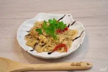 Фунчоза з куркою та овочами - покроковий рецепт з фото на покроковий