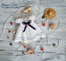 Сукня-матрос для ляльки майстер-клас – Ярмарок Майстрів майстер-клас