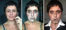 Перетворення на знаменитих людей за допомогою гриму знаменитих