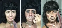 Перетворення на знаменитих людей за допомогою гриму перетворення