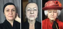 Перетворення на знаменитих людей за допомогою гриму людей