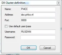 Підключаємо DX-Cluster підключаємо