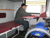 Подорож поїздом стала реальністю для інваліда реальністю