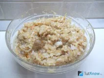 Рецепт Котлети з капустою та рисом фарш