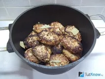 Рецепт Котлети з капустою та рисом рисом