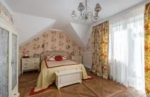 Штори в квіточку в інтер’єрі, Домфронт квіточку