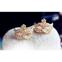 Сережки Aliexpress Super Junior bohemians mask small flower diamond stud earrings EH415 - « - Душа сережки