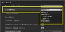 Unreal Engine 4 - Режими накладання матеріалів режим