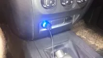 USB зарядка на місце прикурювача зверху
